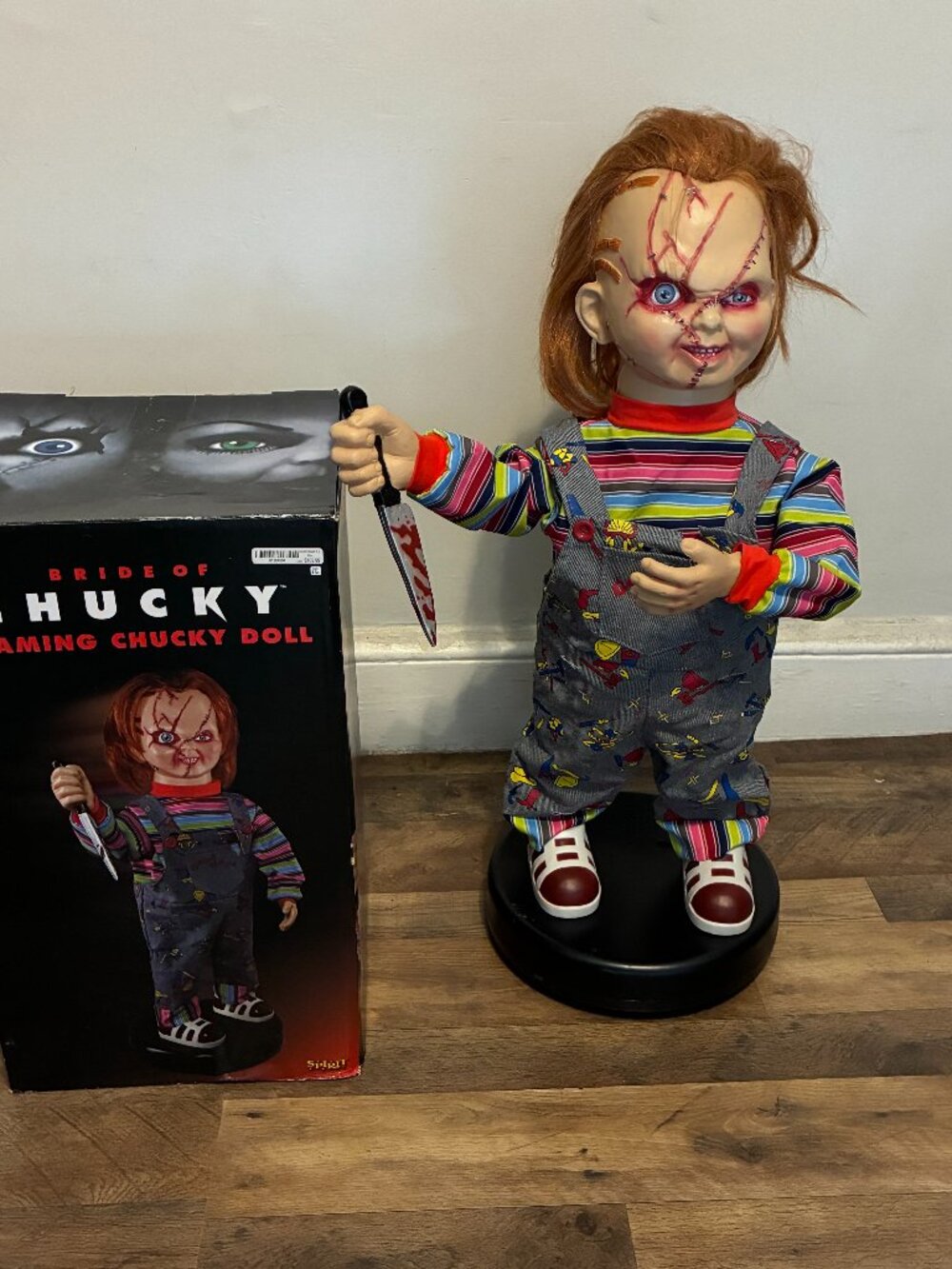 Roaming Chucky Doll (Bride of Chucky) 2 Ft Bump 'N Go Chucky Spirit Halloween